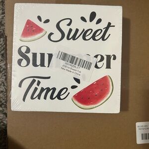 Sweet Summer Time wooden decor plaque (small)